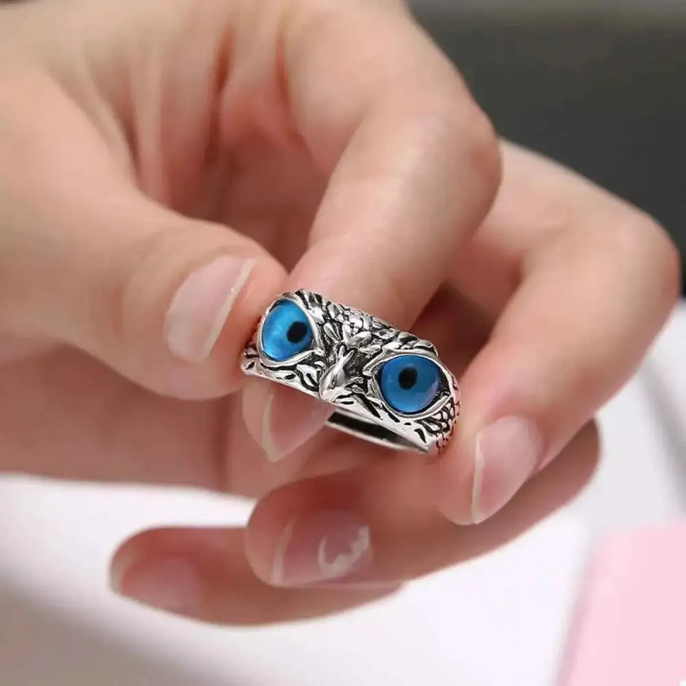 Alloy Owl Detail Ring