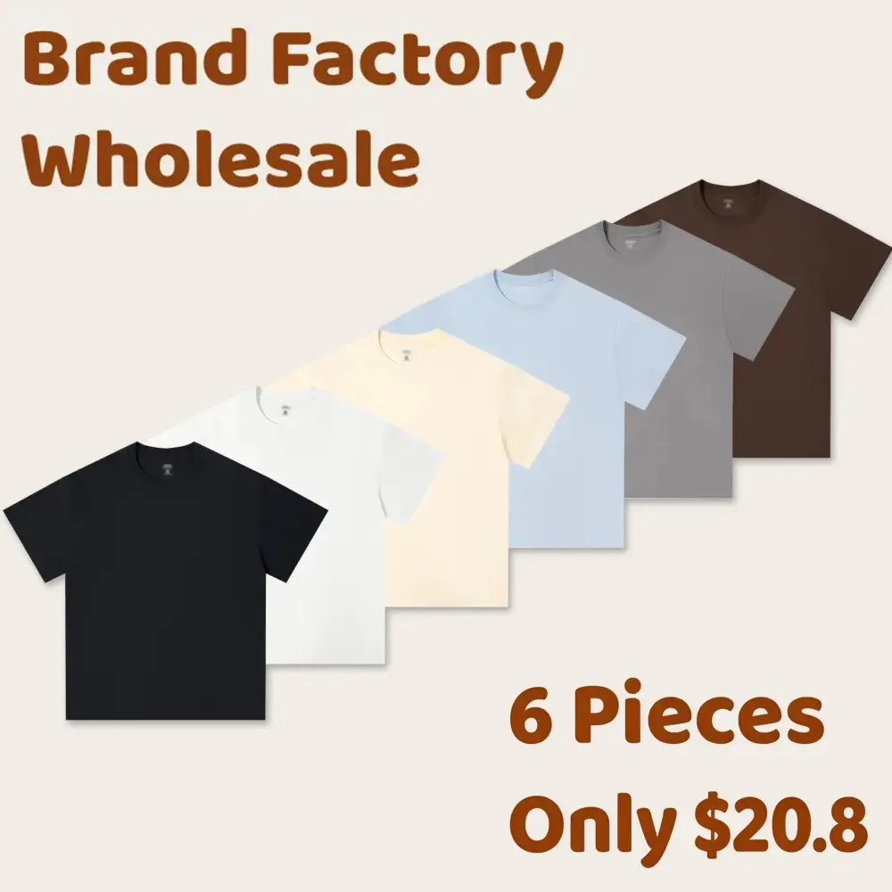 Men's 230G 100% Cotton Heavyweight Round Neck Short-Sleeve T-Shirt Unisex Loose Fit Tees