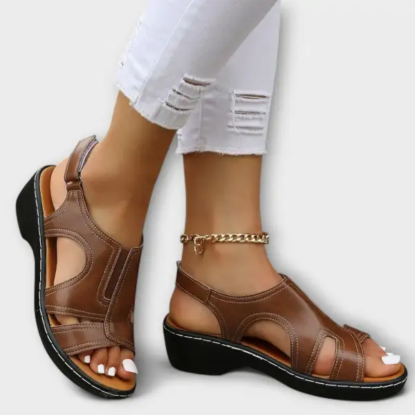 Classic Leather Supportive Flat Sandals