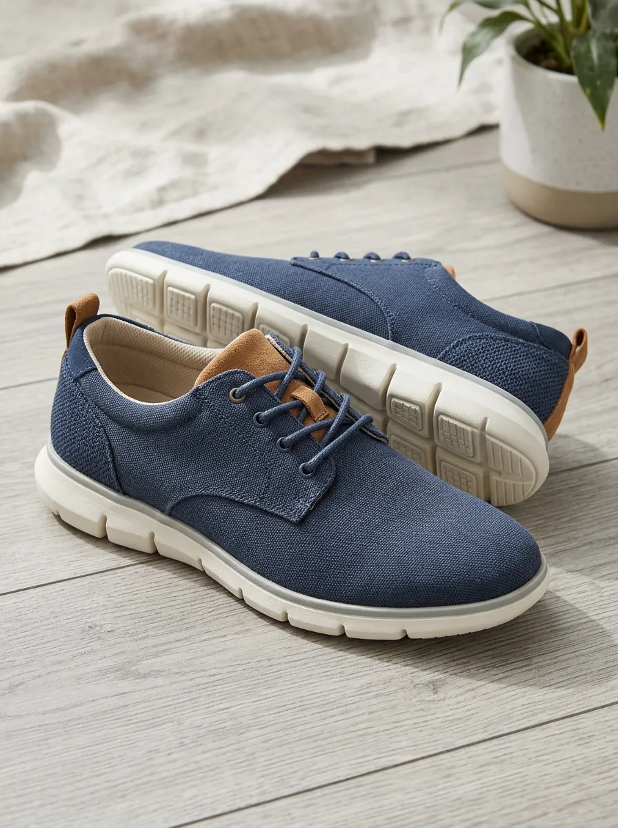 Men's Expressive Modern Casual Soft Sole Lace-up Canvas Shoes