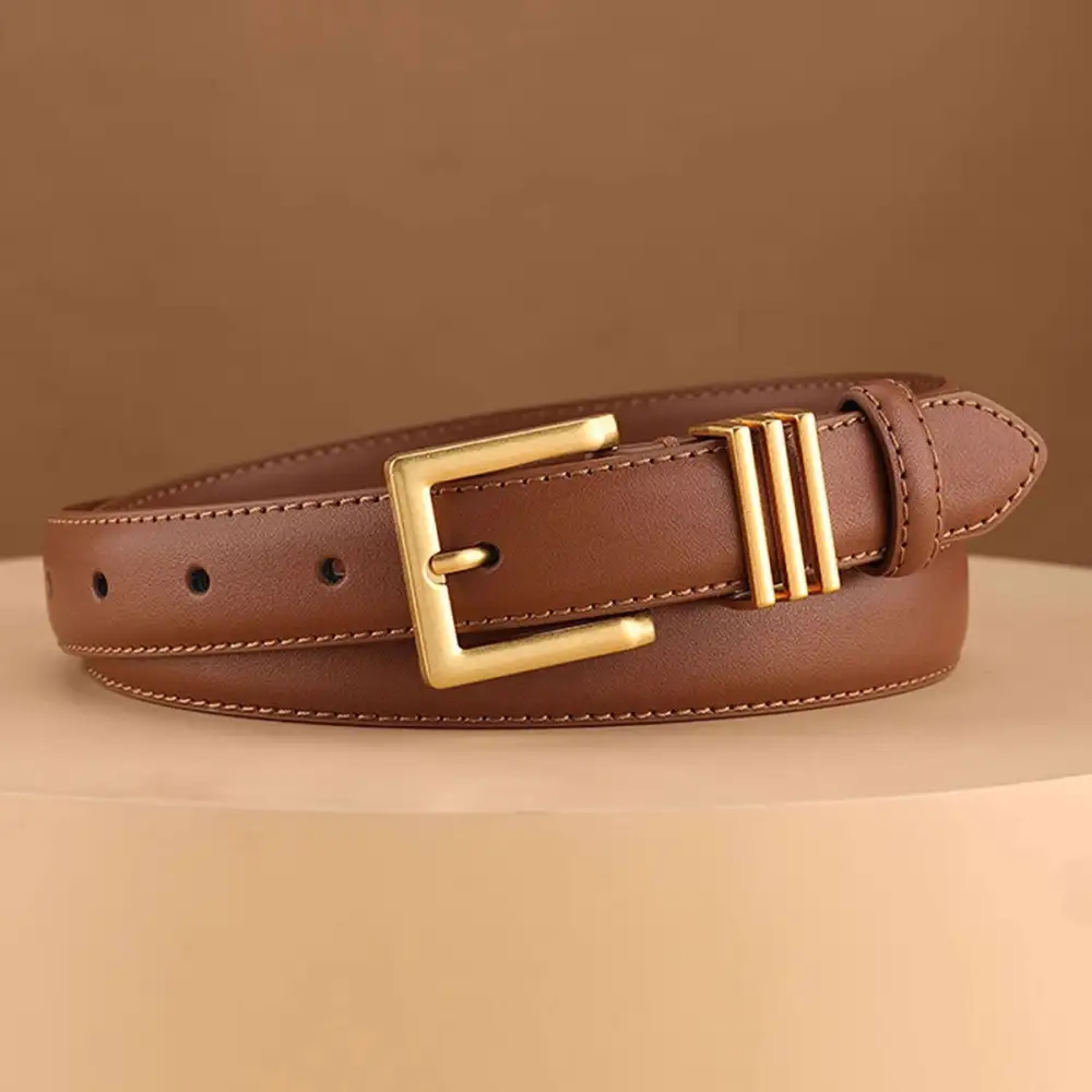 Classic Golden Buckle Belt
