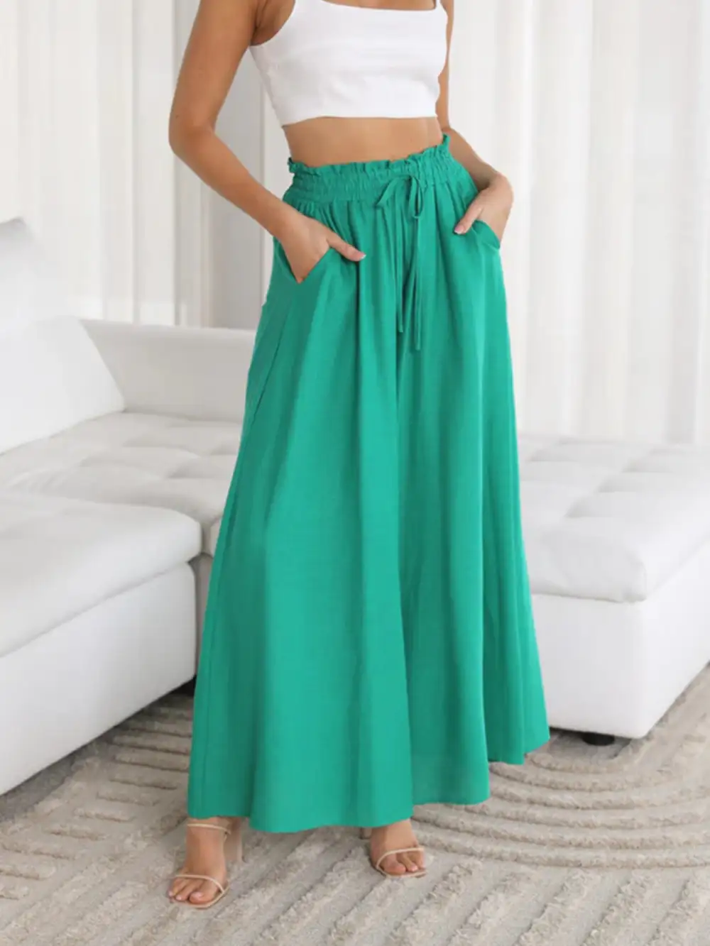 Wide Leg Pocket Pants