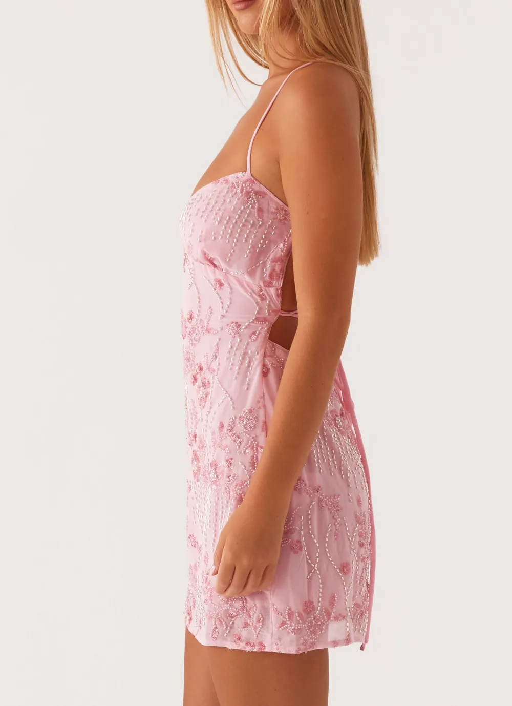 Modern Sequin Cami Micro Mini Dress