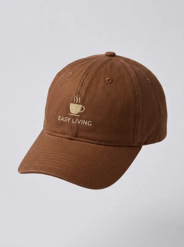 Contemporary Coffee-Lover Embroidered Unisex Baseball Cap