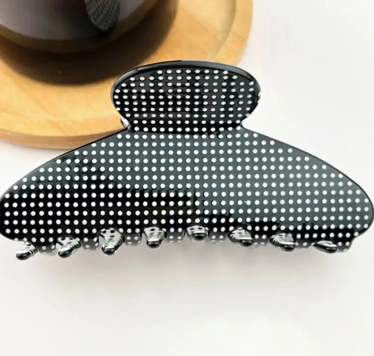 Polka Dot Hair Claw Clip