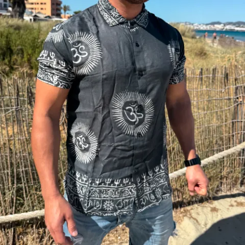 Spiritual Print Men's Shirt