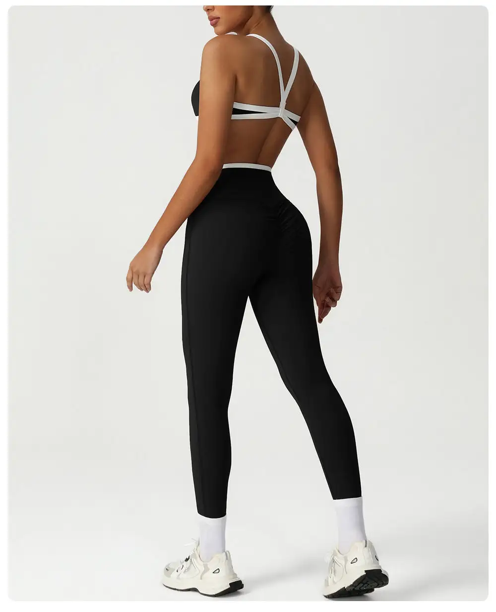 Contoured Cross Waist Leggings