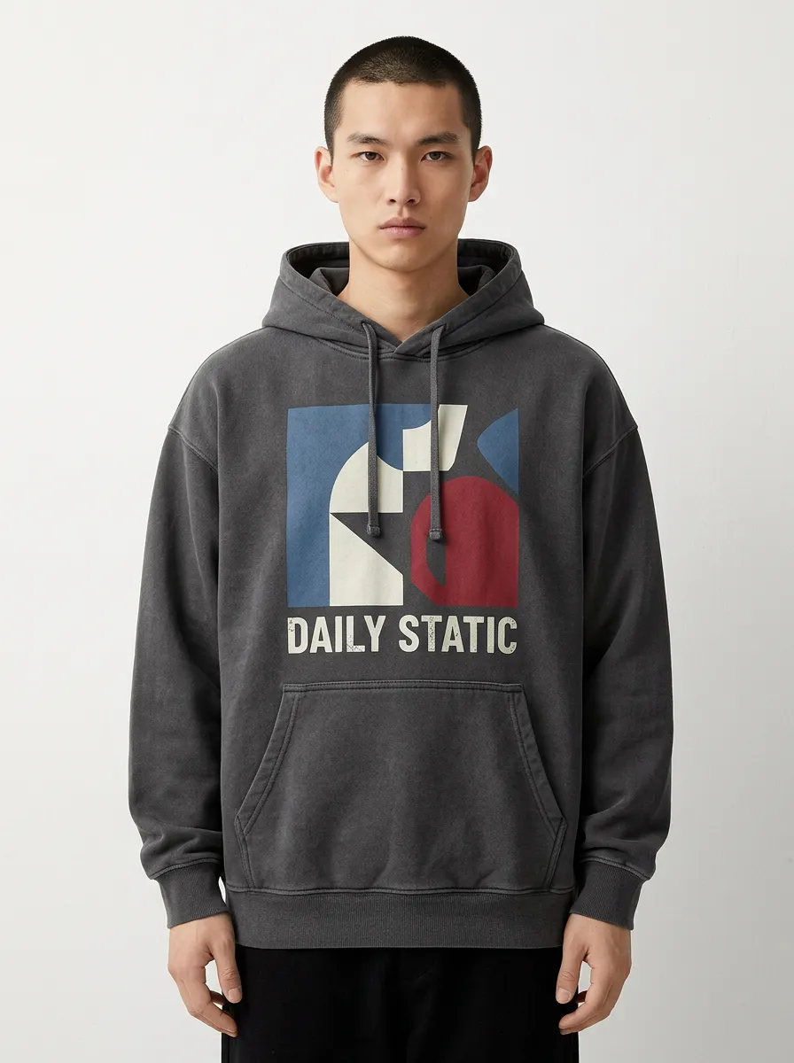 Everyday Geometric Abstract Men's Graphic Hoodie