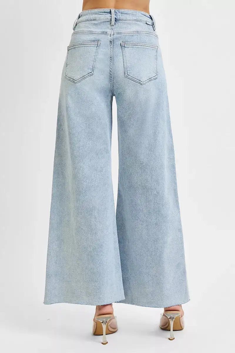 High Rise Palazzo Jeans