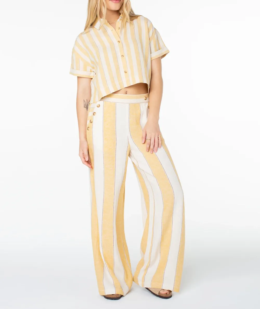 Women's Cool Nine-Inch Pants With Wide Stripes
