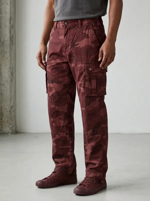 Men's Military Style Camouflage Printed Cargo Pants