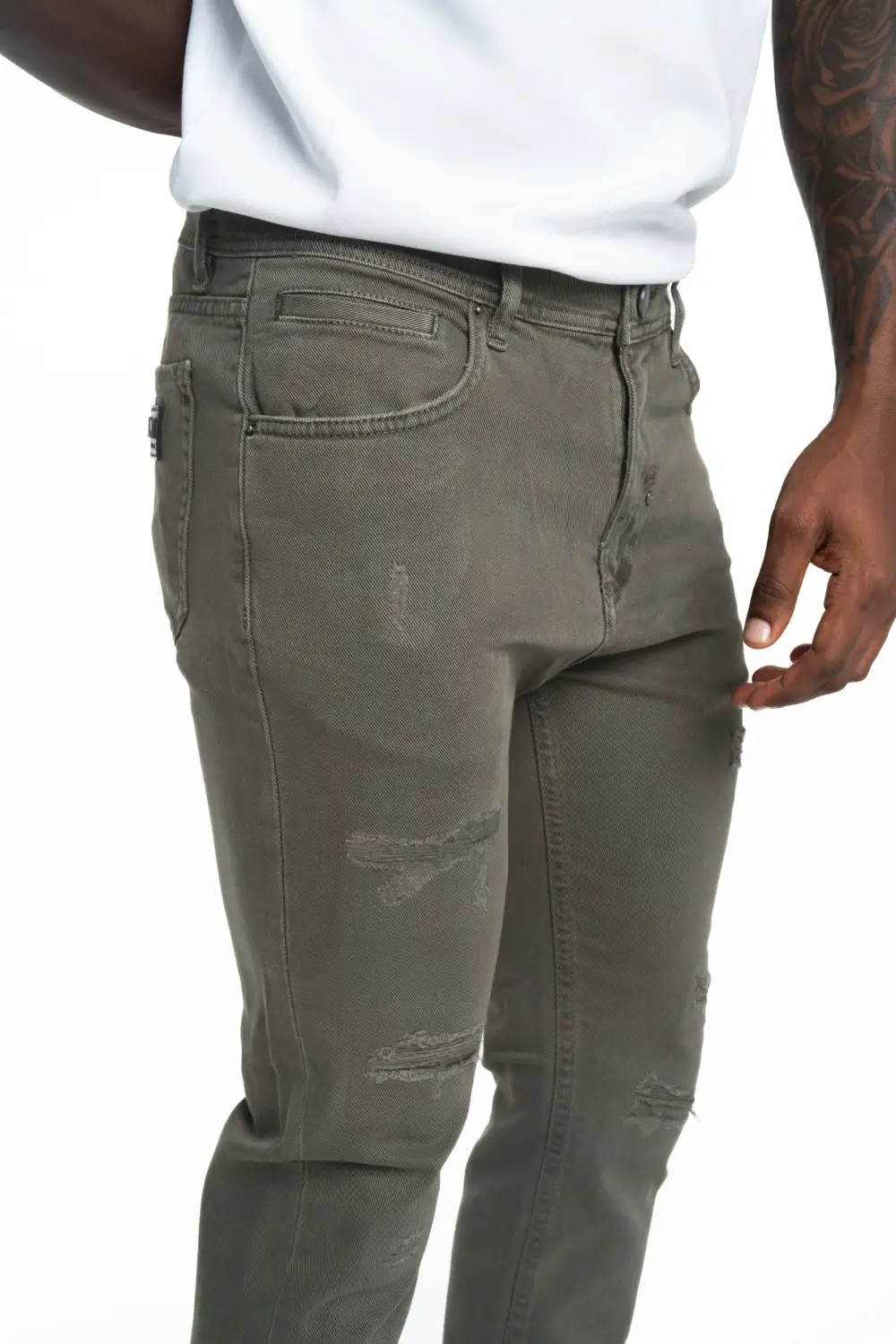 Skinny Cropped Five Pocket Jeans
