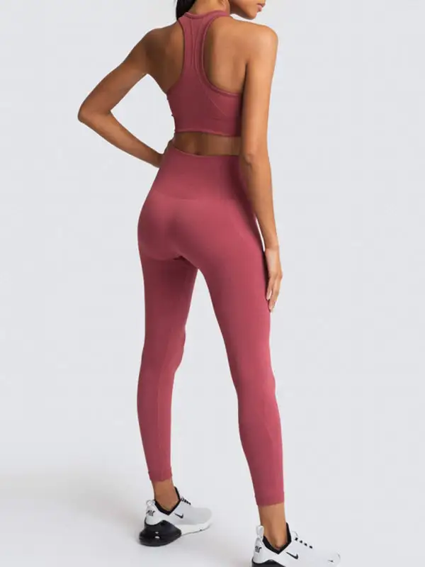 Beautiful Back High Waist Peach Hip Top