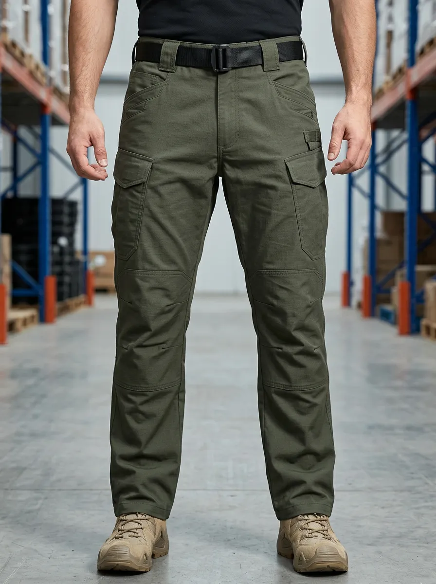 Men's Tactical Outdoor Olive Green Cargo Pants