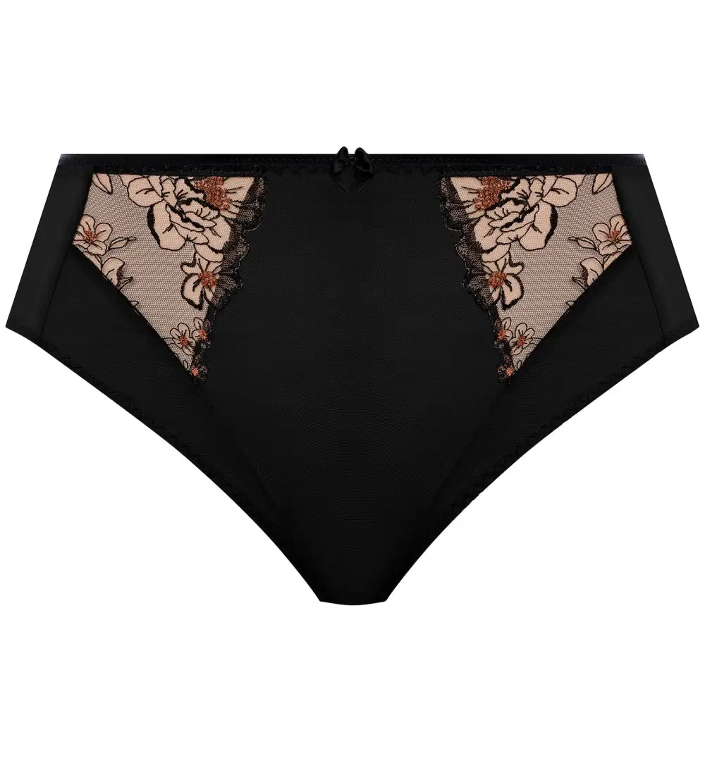High-Waist Mesh High-Leg Brief Panty
