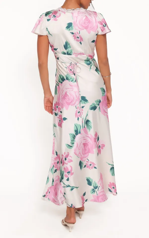Slip V-Neck Midi Dress