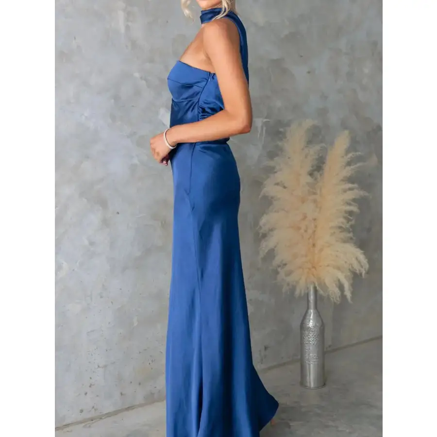 Satin Tube Maxi Dress