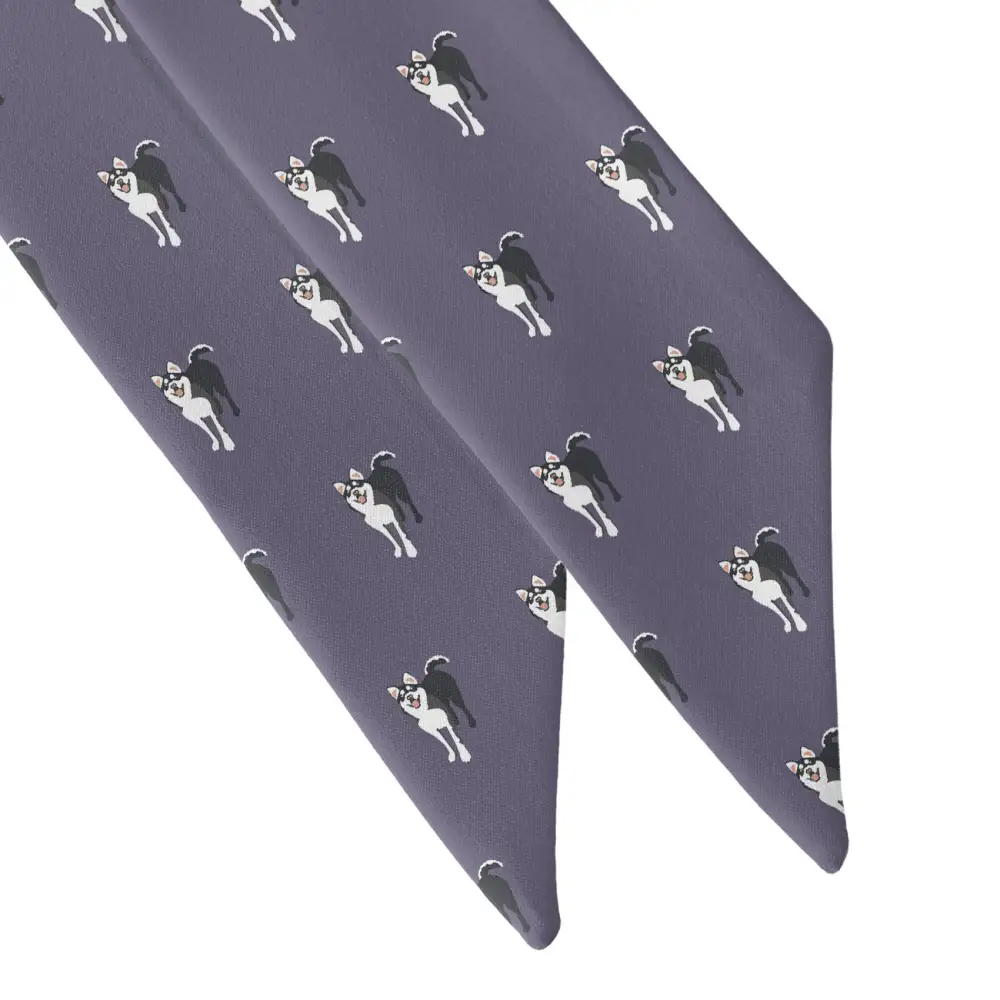 Husky Motif Hair Scarf