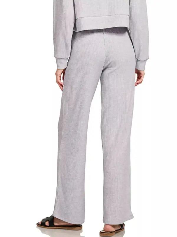 Textured Ribbed Drawstring Lounge Pants