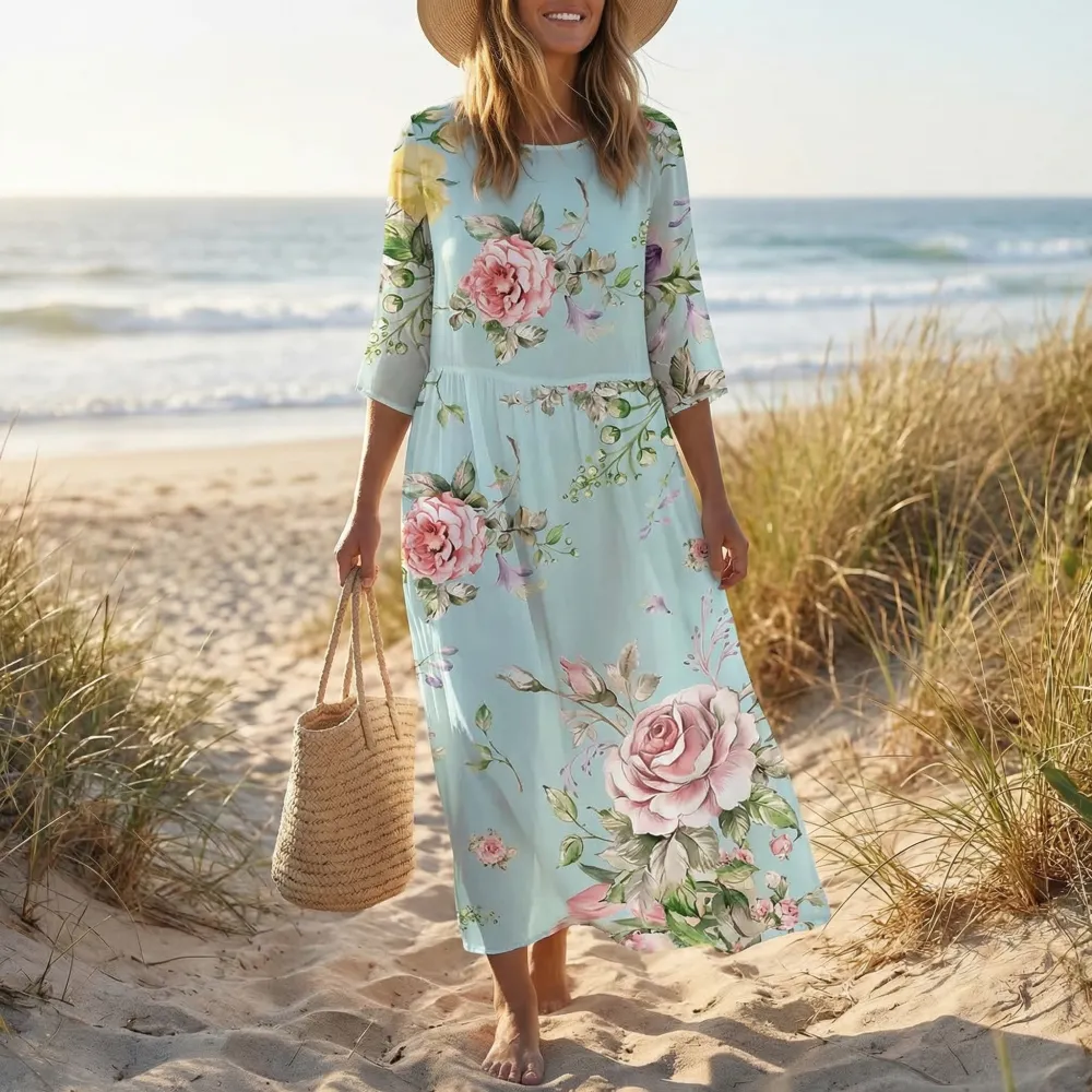  Floral Soft Dress