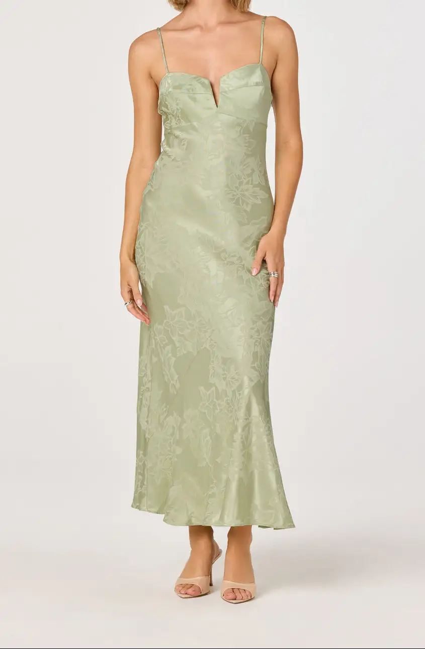Satin Maxi Dress