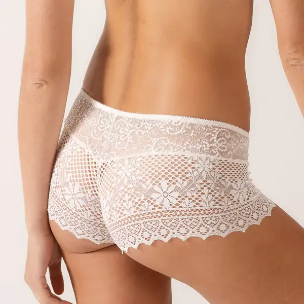 Women's Seamless Lace Lightweight Boxer Panty