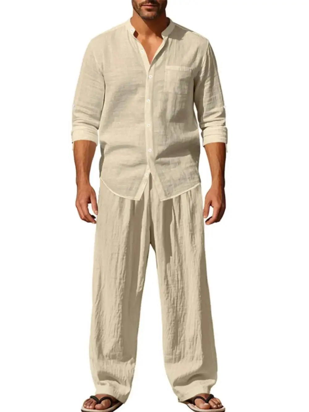 Button Up Shirt and Pants Set
