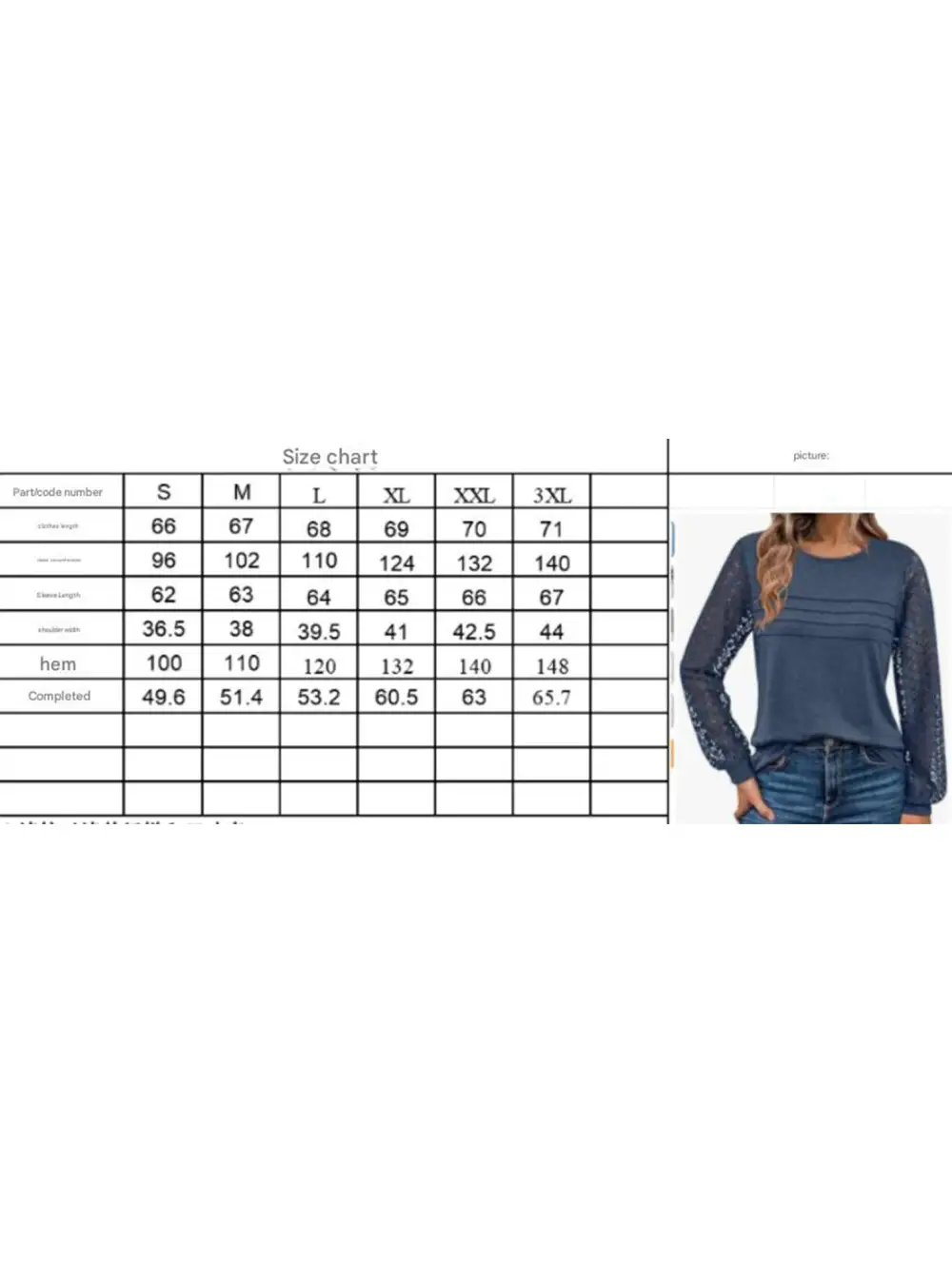 Crew Neck Openwork Patch Top