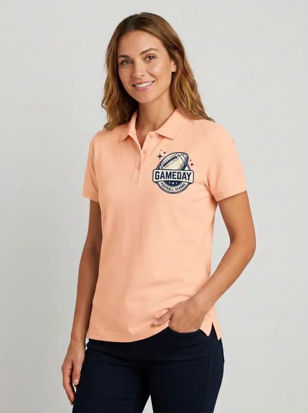 Relaxed Football Style Polo Shirt