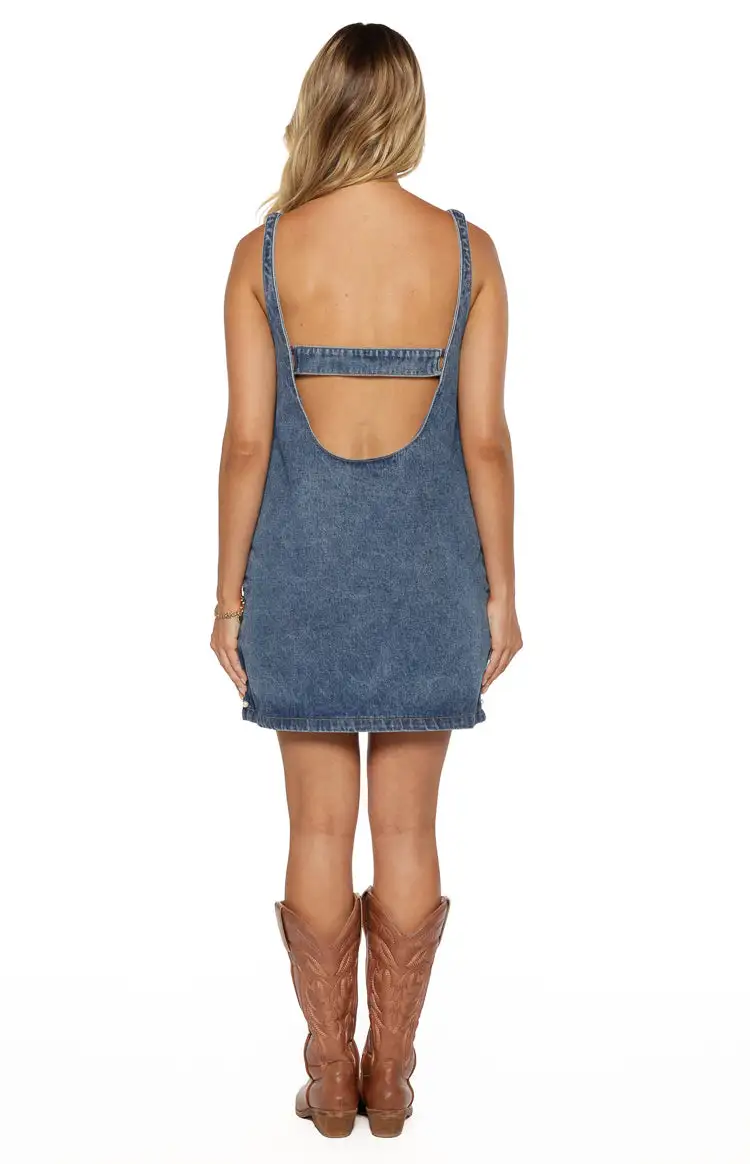 Pearl Detail Mini Dress
