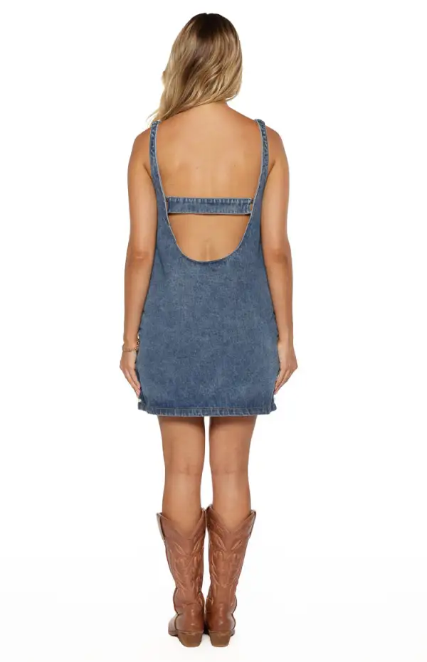 Pearl Detail Mini Dress