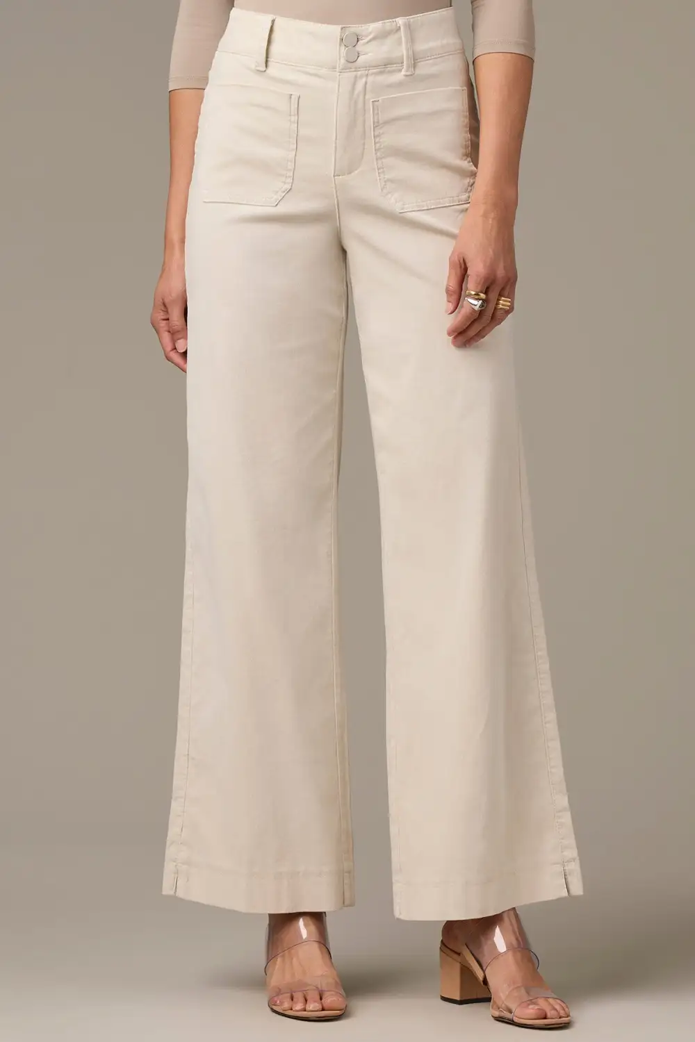 High Rise  Wide Leg Pants