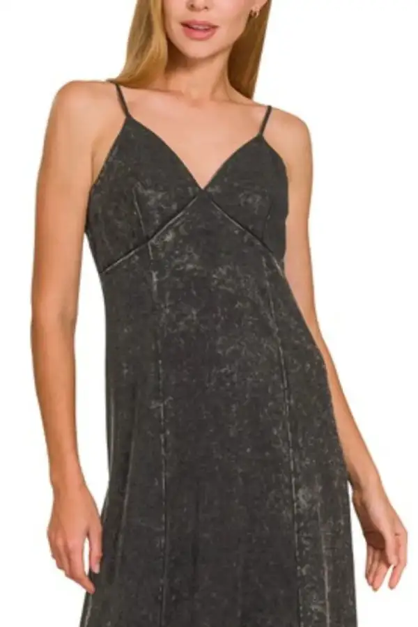Tencel Mineral Washed Maxi Dress