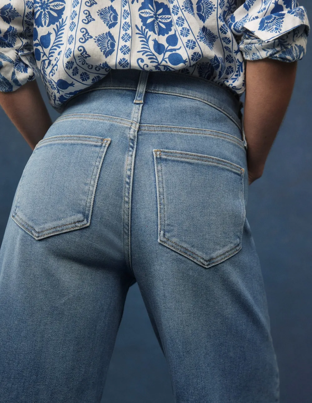 High Rise Wide Leg Jeans