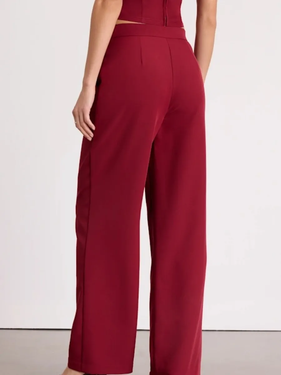 Casual Plain Pants with Pockets