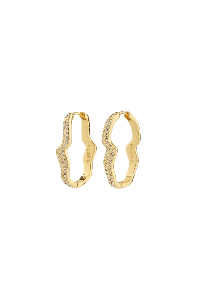 Crystal Oval Earrings