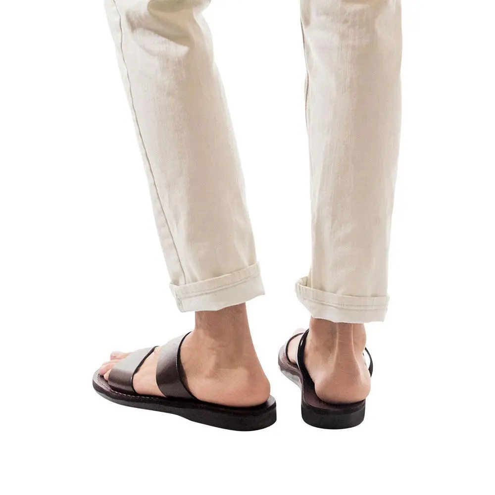 Leather Double Strap Sandals