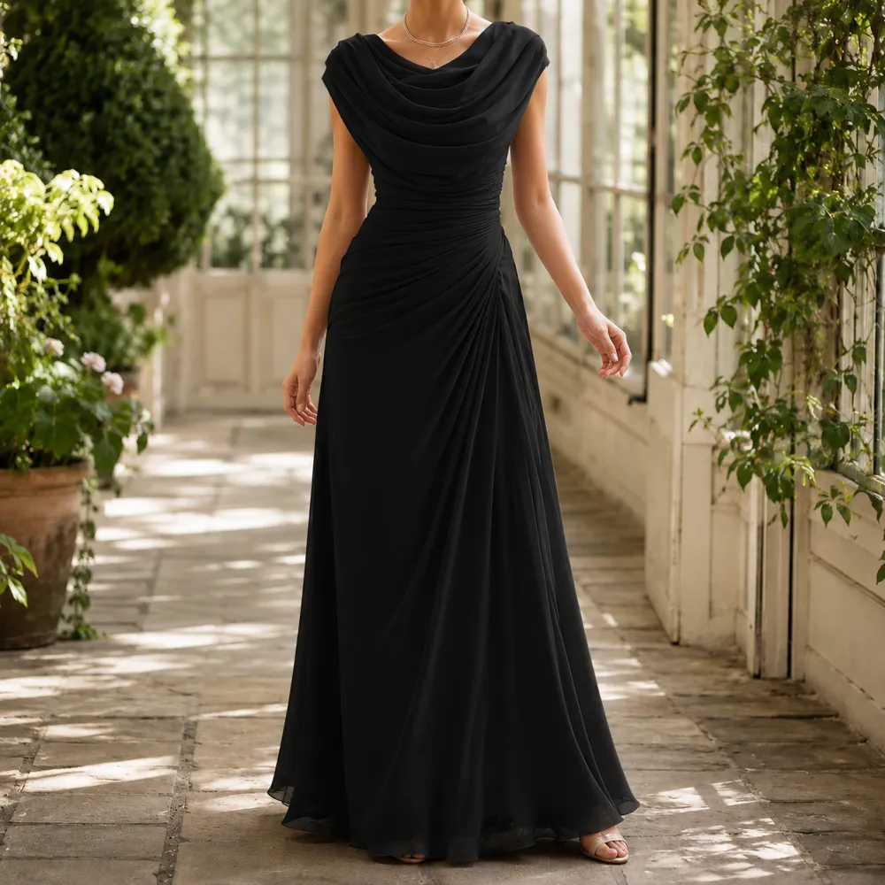Cowl Neck Maxi Dress