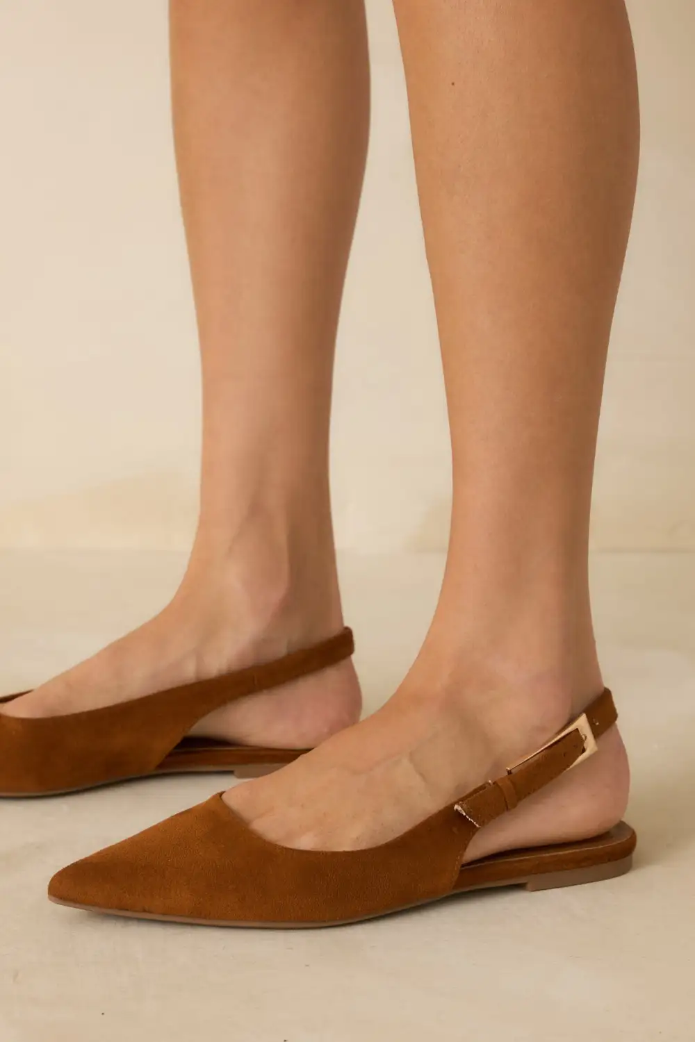 Suede Slingback Casual Shoes