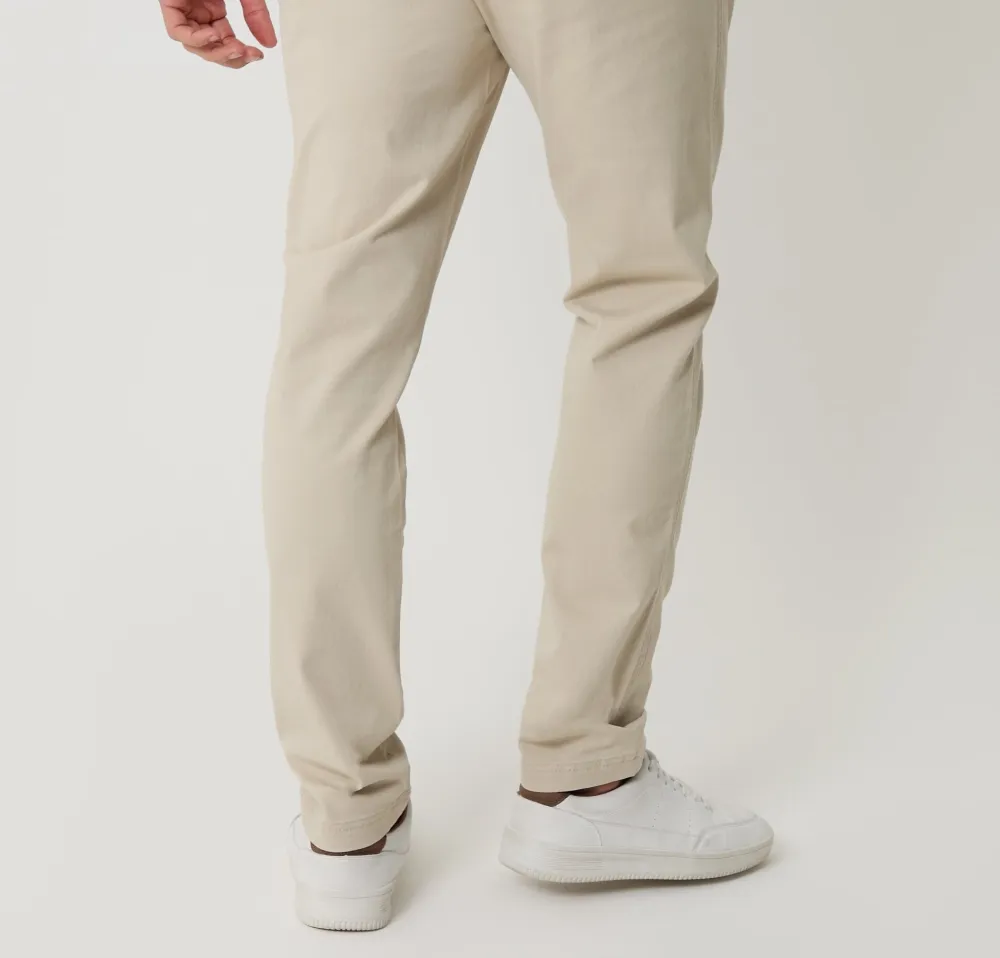 Light Stone Slim-Fit Twill Pants