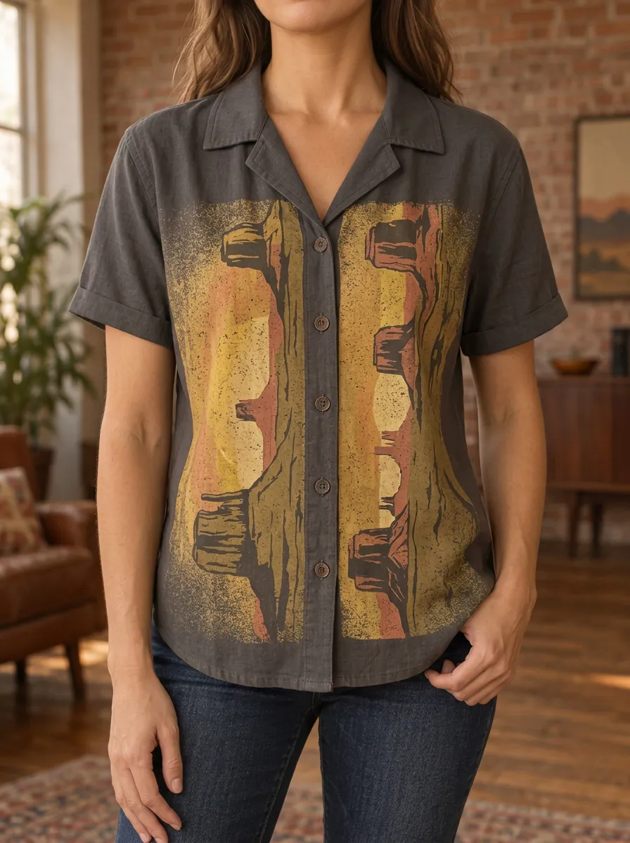 Women's Trail Desert Landscape Nature Lover Shirt