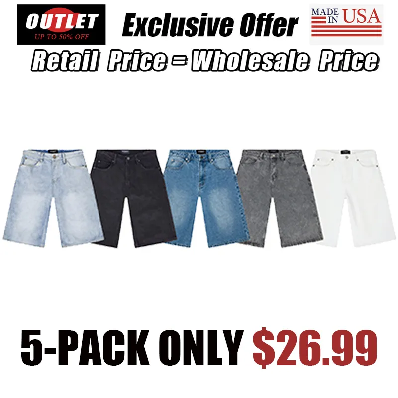Victory Peak Loose Denim Shorts