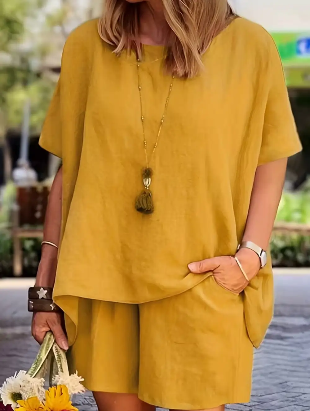 Short Sleeve Top Set