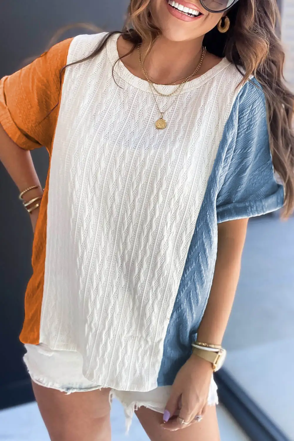 Light Blue Textured Color Block