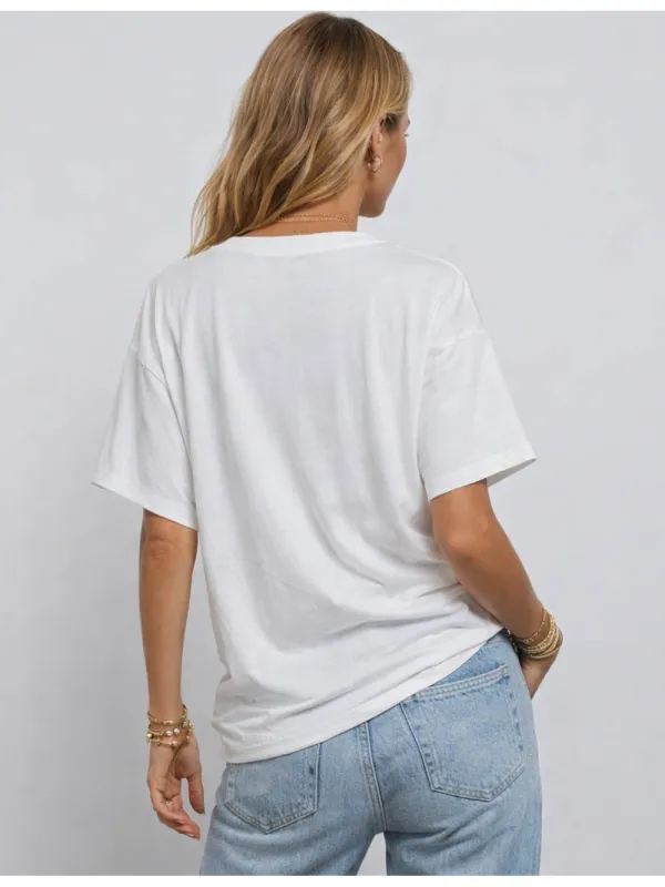 Chic Fish Graphic Pullover Short Sleeves T-shirt
