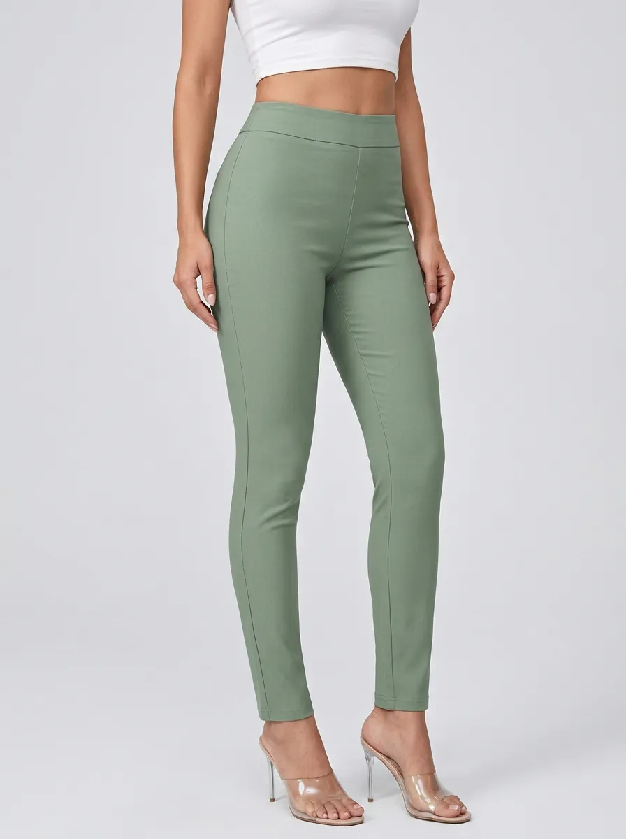 Wardrobe-Essential Women's Stretch Mid-Rise Pants