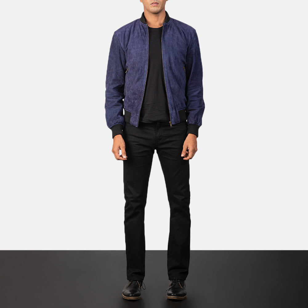 Men's Heritage Bomber Suede Jacket