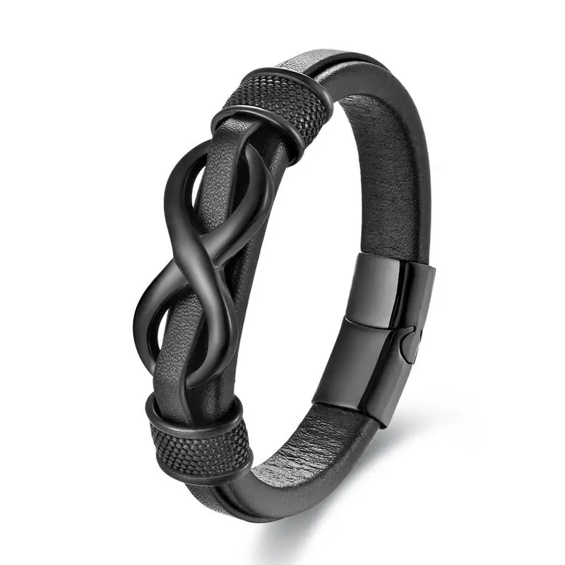 Endless Knot Infinity Symbol Design Titanium Steel Bracelet