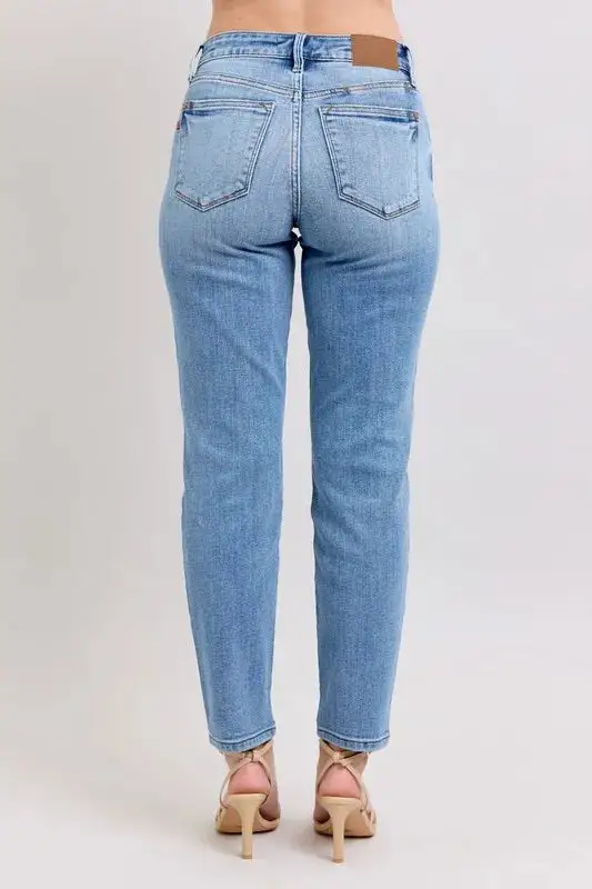 Denim Mid Rise Pocketed Vintage Jeans