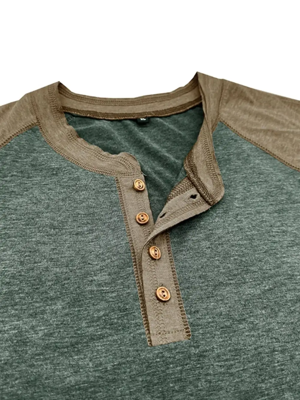 Contrast Detail Henley Tee
